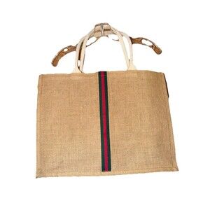 Hibala Woven Large Beach Bag Straw Bag Beach Tote Handmade Weaving Shoulder Bag